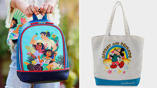 Disney Encanto Backpack and Walt Disney World Mickey Mouse Canvas Tote