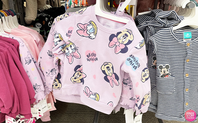 Disney Minnie Mouse Daisy Duck Fleece Pullover