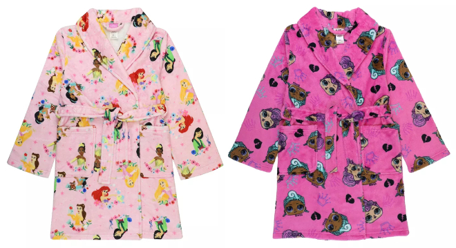 Disney Princesses Girls Princess Story Robe and L O L Surprise Girls LOL Queens Robe