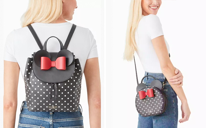 Disney X Kate Spade New York Minnie Mouse Backpack and Disney X Kate Spade New York Minnie Mouse Crossbody Bag