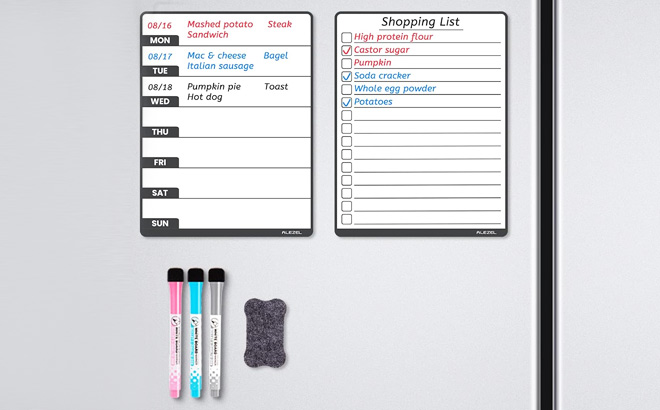 Dry Erase Magnetic Weekly Calendar