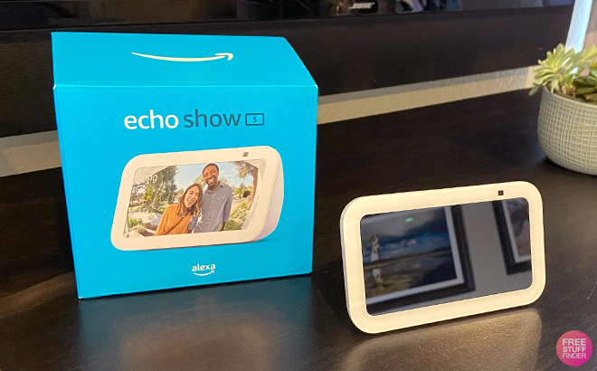 Echo Show 5 on a Table