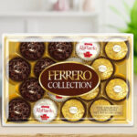 Ferrero Rocher 16 Count Gift Box on a Table