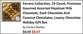 Ferrero Rocher 24 Count Assorted Gift Box Checkout Screenshot