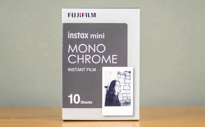 Fujifilm Instax Mini 10 Pack Monochrome Film