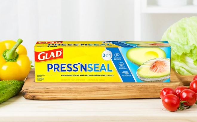Glad 70' Press N' Seal Wrap - Holiday - 70 Sq Ft : Target