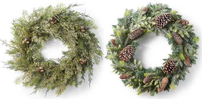 Green House Greenery and Pine Leaf Wreath