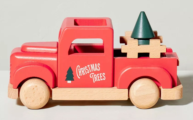 Hearth Hand with Magnolia 2 Piece Toy Christmas Tree Truck Set