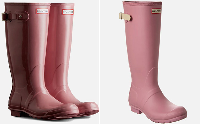 Hunter Womens Original Tall Boots Pink Color
