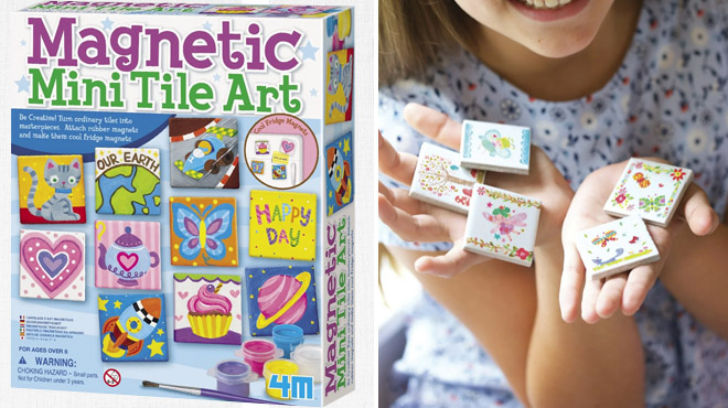 Images of a 4M Magnetic Tile Art Craft Kit 1