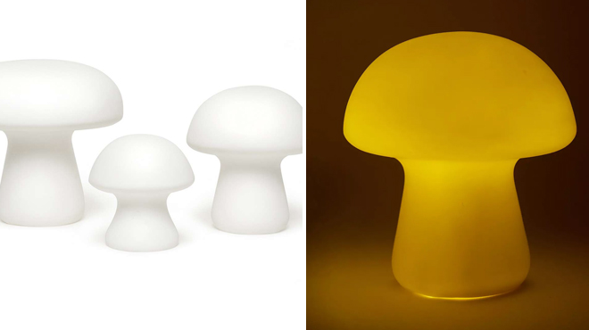 Images of a Kikkerland Mushroom Light