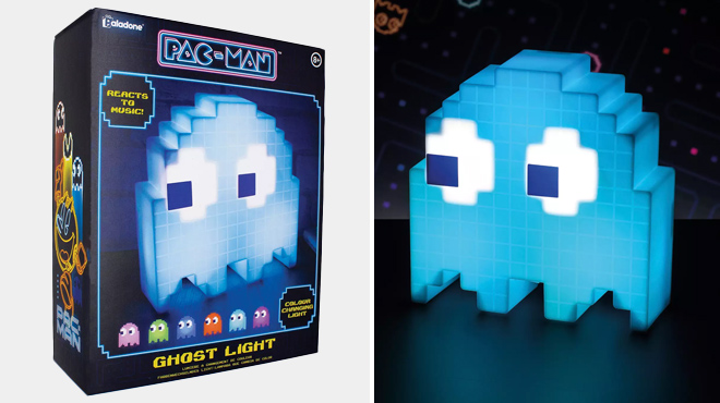 Images of a Paladone Pac Man Ghost Light