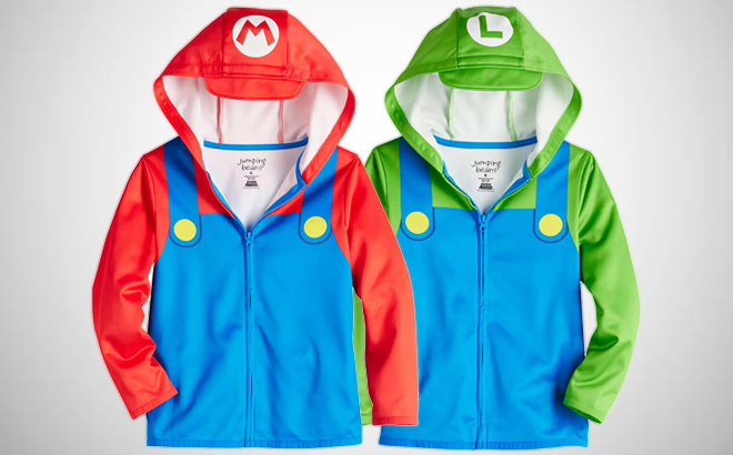 Jumping Beans Super Mario and Luigi Boys Fleece Hoodies