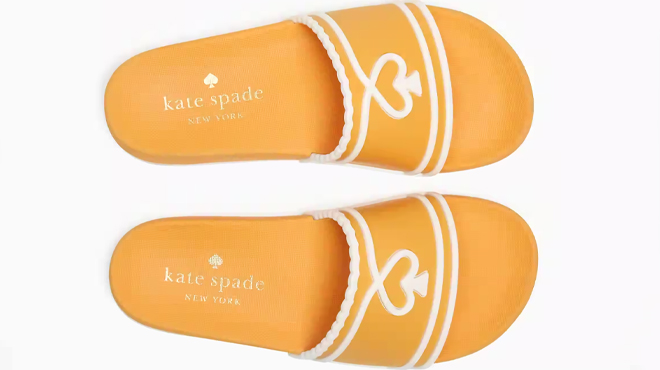 Kate Spade Brigitte Pool Slide in Sunset Blaze