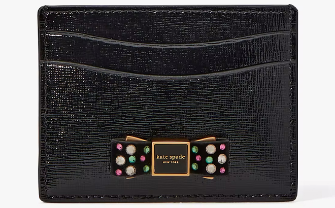 Kate Spade Morgan Bow Bedazzled Cardholder