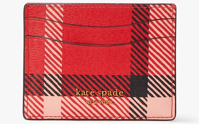 Kate Spade Morgan Museum Plaid Cardholder