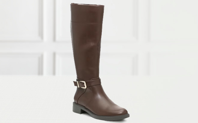 Kelly Katie Sion Riding Boot in Dark Brown Color