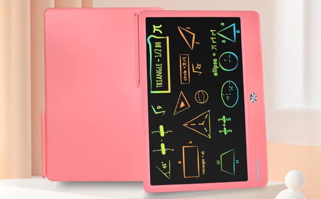 Kids 12 8 Inch LCD Writing Tablet in Pink Color