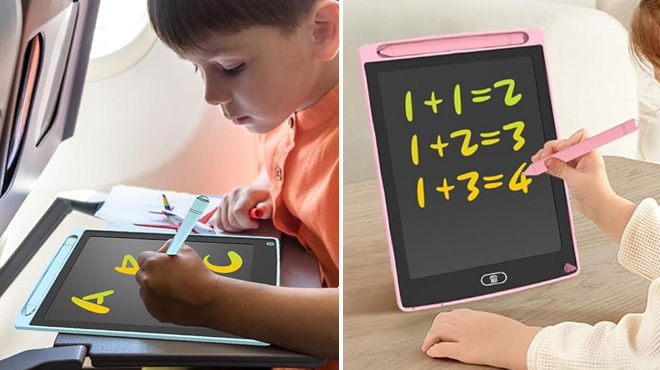 Kids Drawing on LCD Writing Tablets