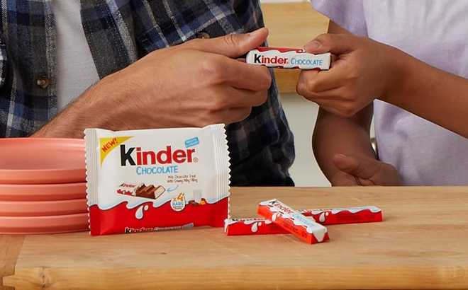 Kinder Chocolate 18 Four Count Packs Milk Chocolate Bar With Creamy Milky Filling