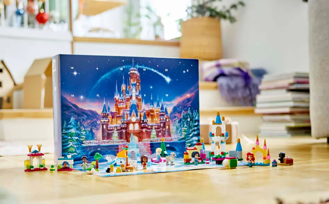 LEGO 2024 Disney Advent Calendar on a Table