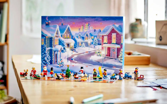 LEGO City 2024 Advent Calendar on a Table