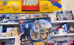LEGO Harry Potter Hogwarts Hospital Wing Buildable Castle Toy in hand at the store