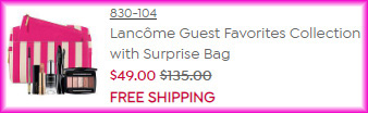 Lancome 7 Piece Set Checkout Screen