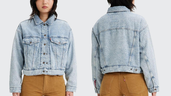 Levis Womens Padded Trucker Jacke in color Whatever Whenever