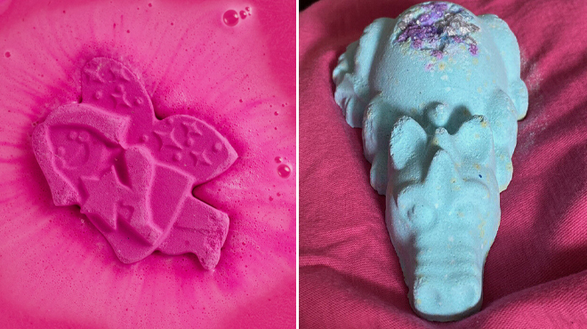 Lush Groovy Fairy and Snow Dragon Bath Bombs