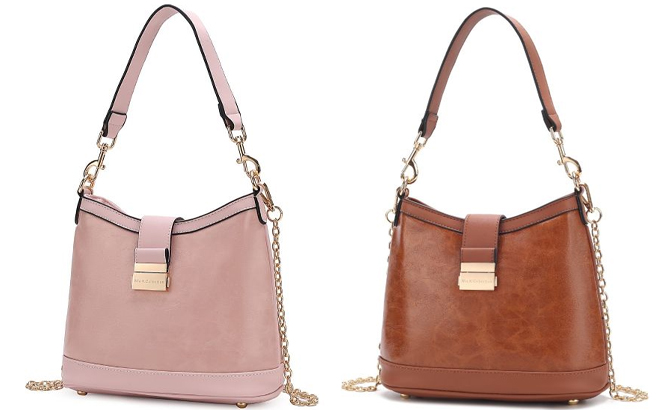 MKF Pilar Vegan Leather Womens Shoulder Bag in Two Colors