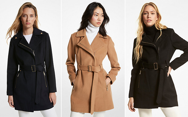 Michael Kors Belted Coat in Three Colors