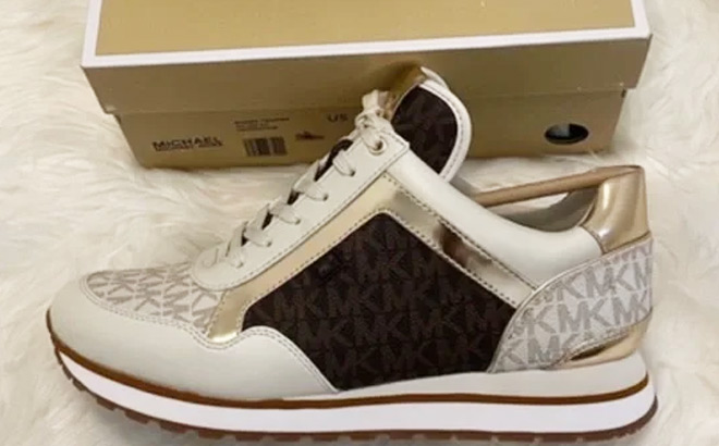 Michael Kors Maddy Two Tone Trainer Shoes