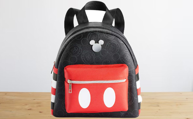 Mickey Mouse Backpack on the Desk