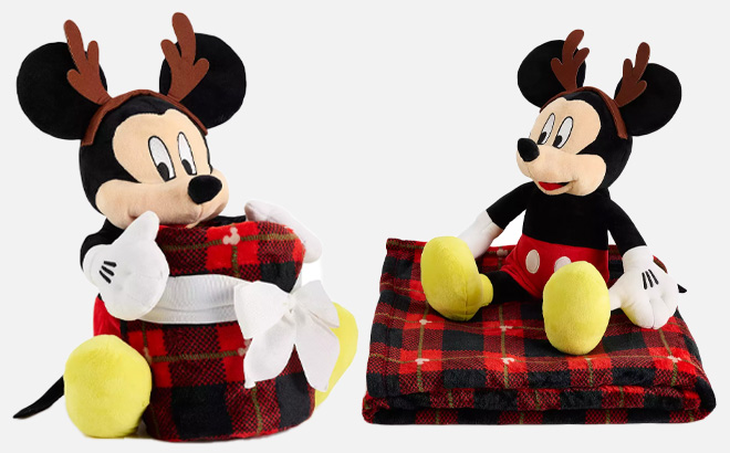Minnie Mouse Pillow Buddy Throw Blanket