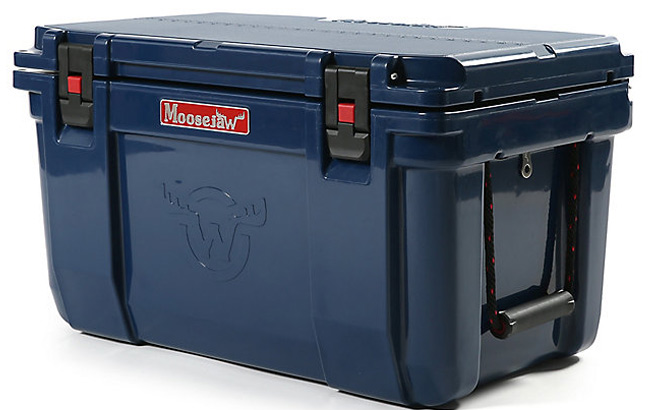 Moosejaw Ice Fort 50 Quart Hard Coolerm in Blue