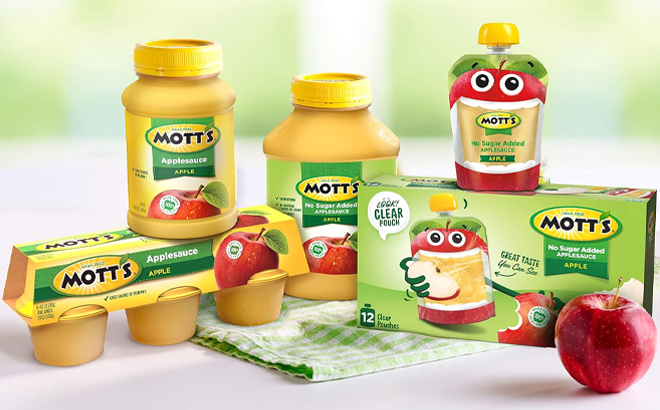 Motts Applesauce in Various Packaging