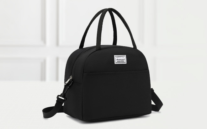 Mountain Guest Lunch Bag in Black Color