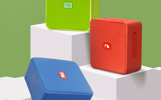 Nakamichi Portable Bluetooth Cube Box Speaker in Various Colors