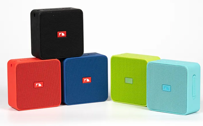 Nakamichi Portable Bluetooth Cube Box Speakers in Many Colors