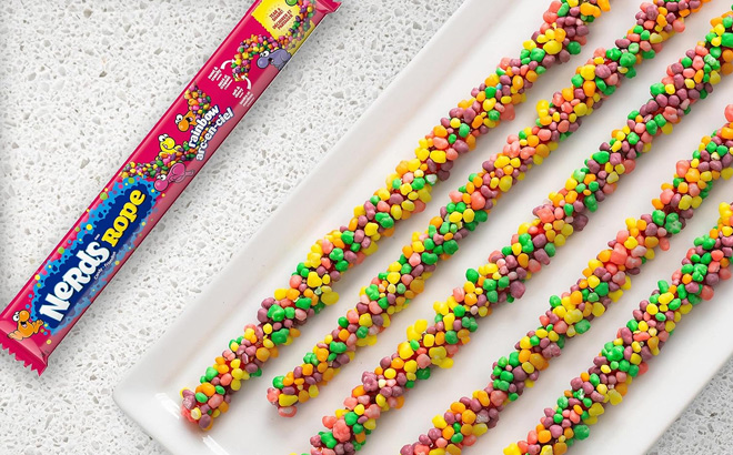 Nerds Rope Candy in Rainbow Flavor