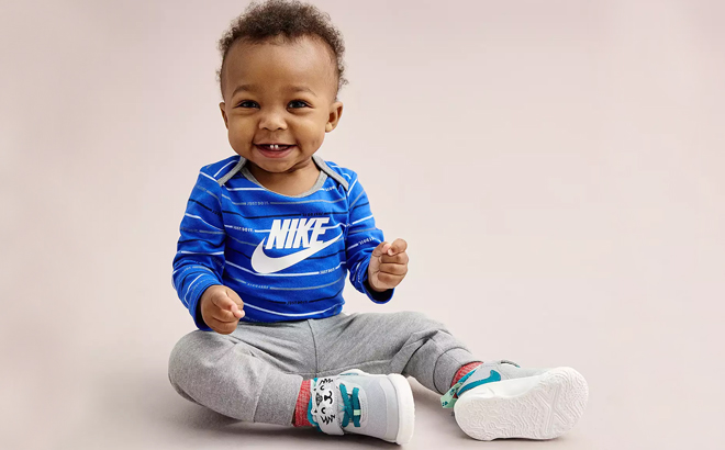 kohl's Baby Boy Nike Bodysuit 3-Piece Set, Kohls