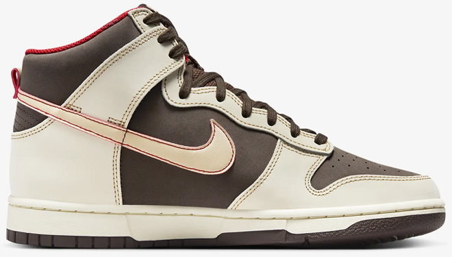 Nike Dunk High Retro SE Mens Shoes in Brown and White