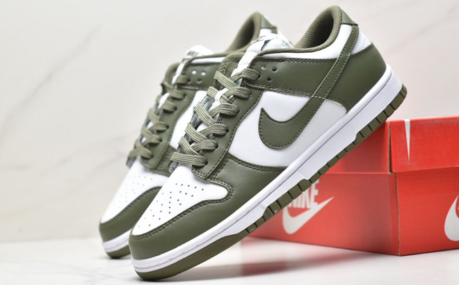 Nike Dunk Low Womens Shoes Medium Olive