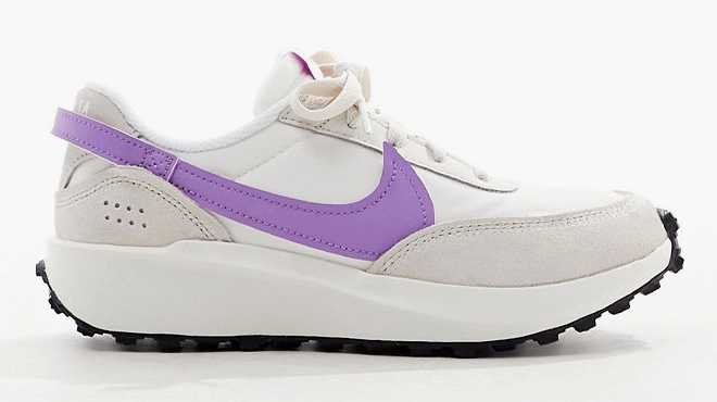 Nike Waffle Debut Sneakers white with purple