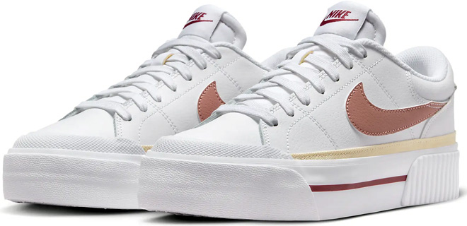 Nike Womens Court Legacy Lift Shoes on a White Background