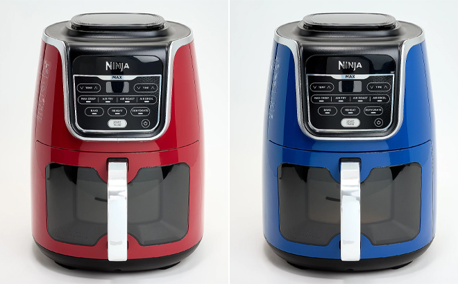 Ninja 5 5 Quart EzView 7 Function Air Fryer Max XL in Red and Blue