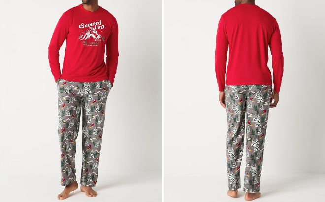 North Pole Trading Co Mens 2 Piece Matching Family Pajama Set