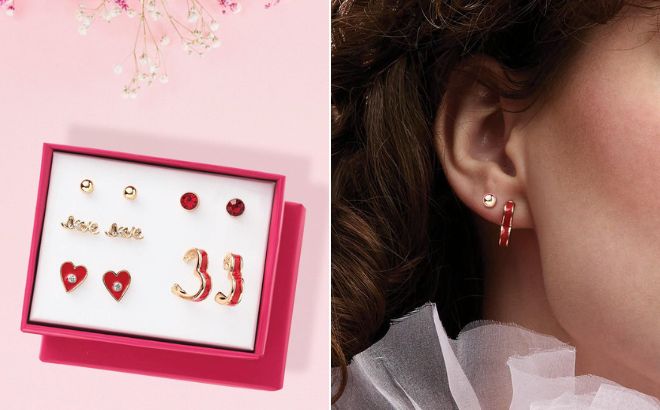 Novelty Heart Earring Pack