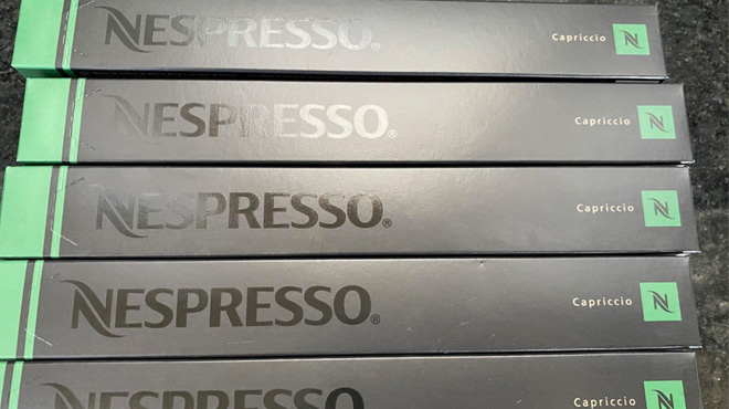 Packs of Nespresso Capsules OriginalLine Capriccio Medium Roast Espresso Coffee